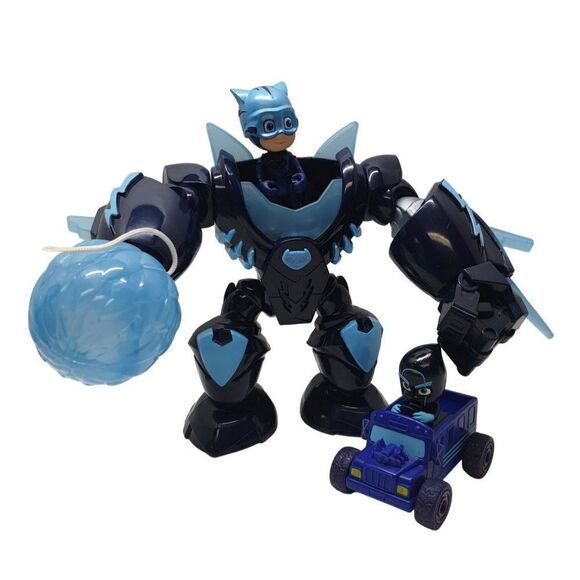 PJ Masks Robot Suit Robo-Catboy Lights and Sounds and Night Ninja Bus Racer - Picture 3 of 7